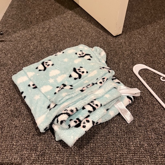 soft panda plush pajama pants - Picture 2 of 2